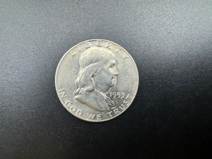 lot 65 image: 1953-D BU Silver Franklin Half Dollar From Complete set