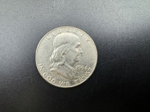 lot 68 image: 1954-D Silver Franklin Half Dollar From Complete set