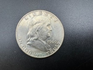lot 79 image: 1960-D BU Silver Franklin Half Dollar From Complete set