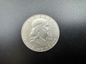 lot 81 image: 1961-D Silver Franklin Half Dollar From Complete set