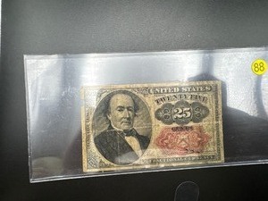 lot 88 image: Rare 1874 Twenty Five Cent Fractional Currency