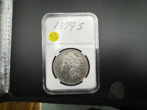 lot 13 image: 1879-S Morgan Silver Dollar