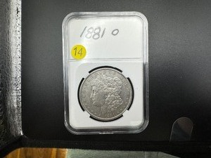 lot 14 image: 1881-O Morgan Silver Dollar