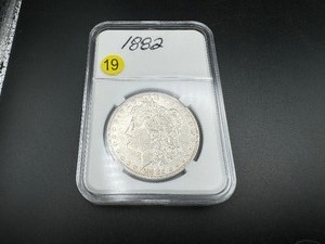 lot 19 image: 1882 Morgan Silver Dollar