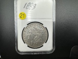 lot 21 image: 1883 Morgan Silver Dollar