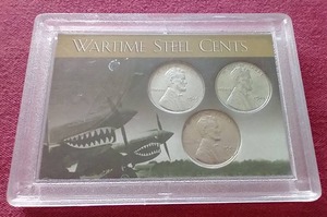 lot 24 image: Steel Penny Set - All 3 Mints