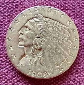 1908 Indian $2.5 Gold Coin