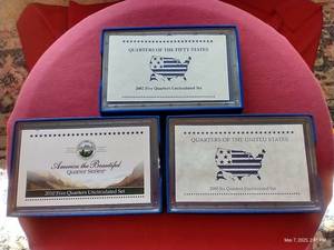 lot 70 image: (3) Uncirculated Quarter Sets - State Series & America the Beautiful