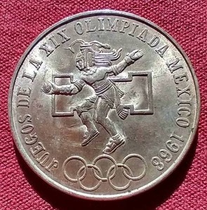 lot 88 image: 1968 Mexico Silver 25 Pesos Coin