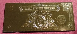 lot 96 image: Gold-Plated Replica 2 Dollar Note