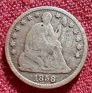 lot 112 image: Rare 1858-O Half Dime