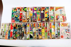 lot 41 image: Vintage DC Comic Book Lot of 38 - Action, Detective, Batman and Superman