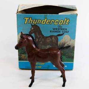 lot 35 image: 1966 Thundercolt by Marx wBox