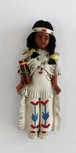 lot 28 image: Native American Home-Made Doll