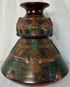 Marivaldo Signed Effigy Vessel Art Pottery Vase