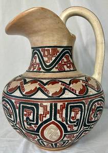 lot 33 image: Marivaldo Signed Pottery Pitcher