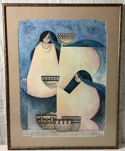 lot 103 image: Southwest Pueblo Women Print 70950 by Mullan