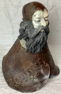 lot 162 image: Potrait of a Viking Sculpture Art by M.Sundby