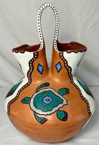 lot 97 image: Native American Southwest Wedding Vase with Turtles