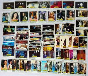 lot 152 image: Assortment of BattlestaR Galactica Collector Cards from OG 1978 Series.