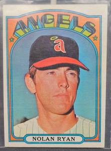 lot 9 image: 1972 Nolan Ryan Topps Baseball Card #595
