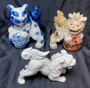 lot 118 image: Japanese Foo Dog Collection