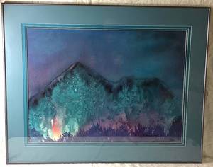 lot 80 image: Fire Mountain at Night Print