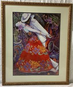 lot 78 image: Latin Dance Framed Print
