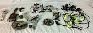 lot 191 image: Collection of High End Bike Parts from Shimano, Specialized, Magura and more