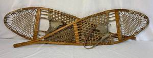 lot 180 image: Vintage Pair of Tubbs Snowshoes -Norway Maine