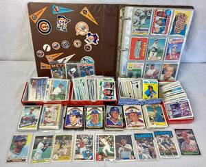 lot 148 image: Collection of Baseball Cards- Fleer, Topps and Donruss, Various Years, 70s and 80s