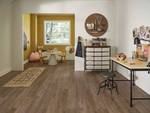 1200 SF of HD Brushed Oak LVP Waterproof RARE BIG SQUARE FOOTAGE - 6.5" x 48" - Smokehouse  LVX Lighter in person