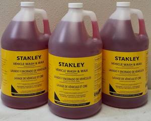 lot 3 image: Stanley (3) 1 Gallon Vehicle Wash & Wax - Pressure Washer Detergent Car & Truck Part # STCTW004