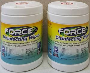 lot 13 image: (2) Pack 2XL Force 2  Cleaning Disinfectant Wipes