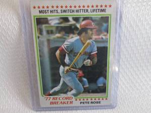 1978 Topps Pete Rose Record Breaker...