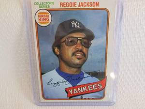 1980 Topps Reggie Jackson Burger Ki...