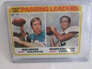 1978 Topps Roger Staubach & Bob Gri...