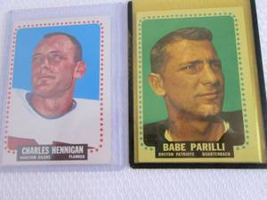 1964 Topps Hennigan & Parilli Footb...