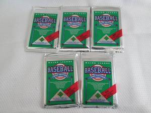 5-1990 Upper Deck Baseball  Packs...