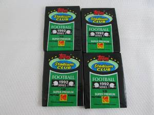 4-1992 Stadium Club Football Series...