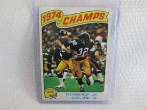 1975 Topps Terry Bradshaw Champs Ca...