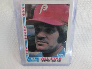1982 Topps Pete Rose Card...