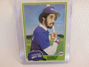 1981 Topps Harold Baines Rookie Car...