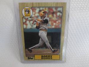 1987 Topps Barry Bonds Rookie Card...
