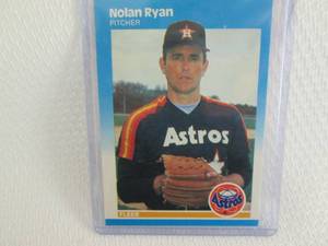 1987 Fleer Nolan Ryan Card...