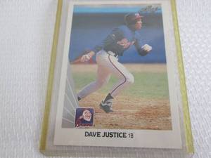 1990 Leaf Dave Justice Rookies Card...