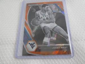 2021-22 Prizm Jerry West Orange Ice...