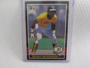 1985 Donruss Rickey Henderson Card...