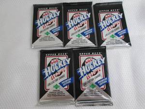 5- 1991 - 91 Upper Deck Hockey Pack...