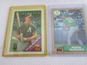 1987 & 1988 Topps Mark McGwire Card...